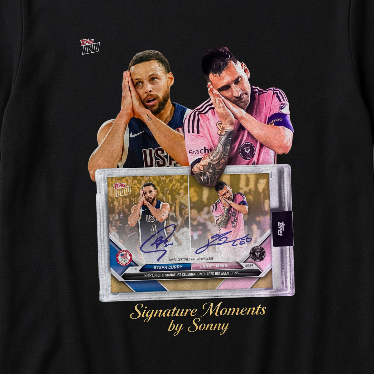 Curry x Messi Topps NOW Tee – Fitted