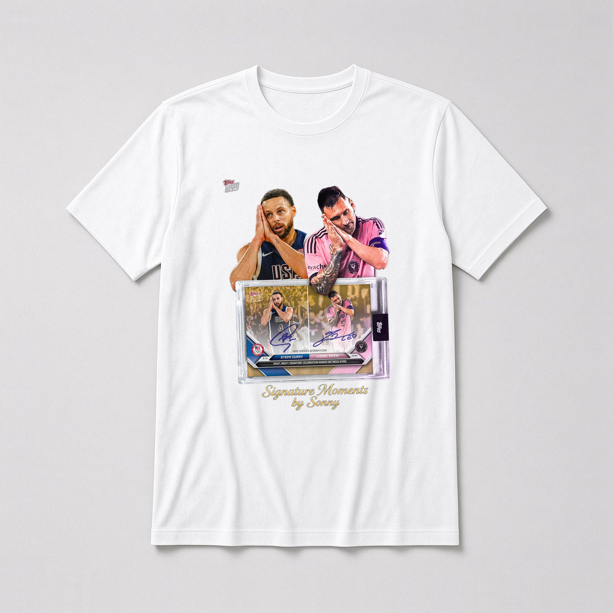 Curry x Messi Topps NOW Tee – Fitted