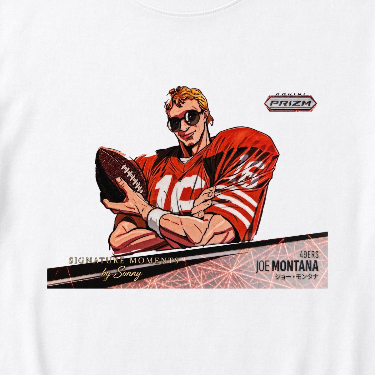 Joe Montana Prizm Red Tee – Loose Fit