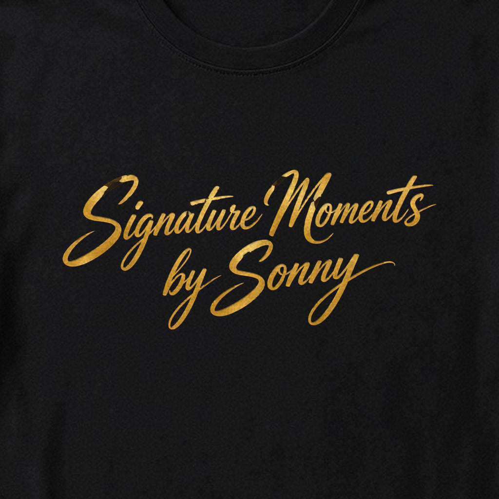 Signature Moments by Sonny - Gold Script Tee – Fitted