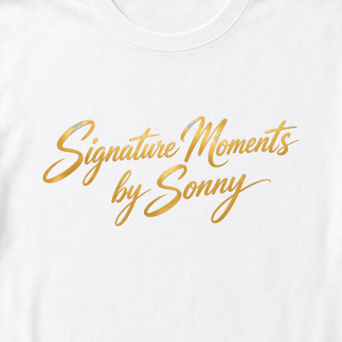 Signature Moments by Sonny - Gold Script Tee – Loose Fit