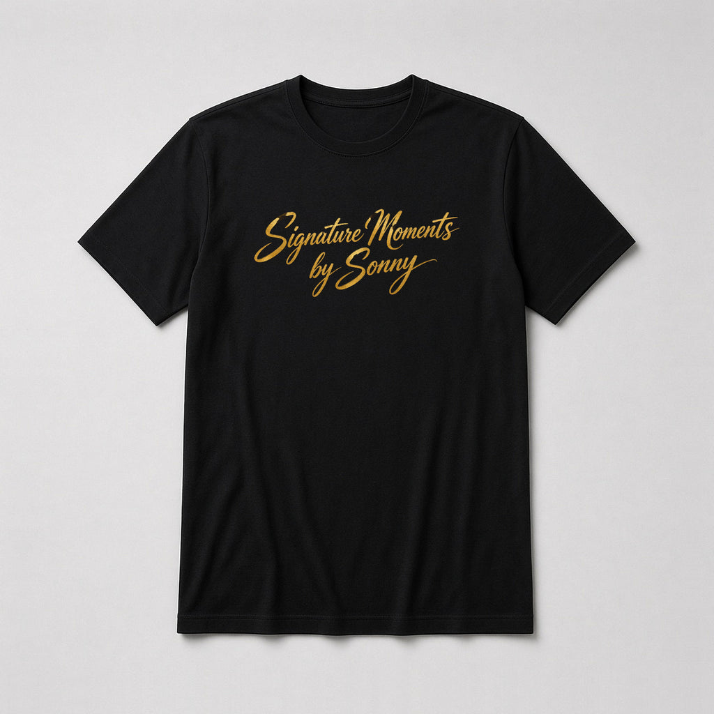 Signature Moments by Sonny - Gold Script Tee – Fitted