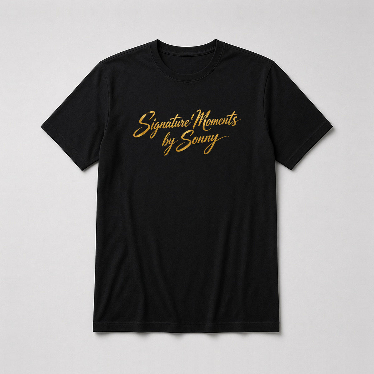 Signature Moments by Sonny - Gold Script Tee – Fitted