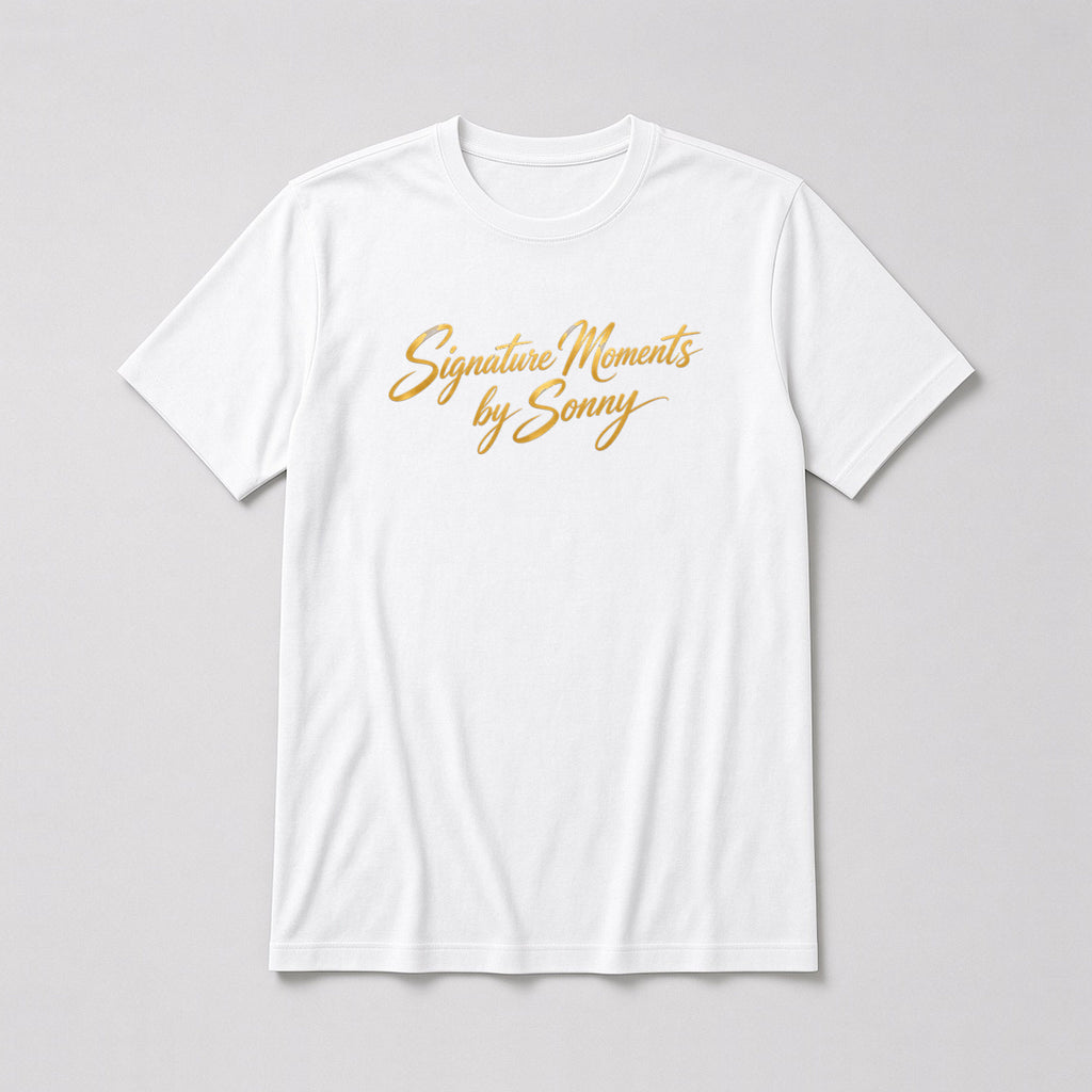 Signature Moments by Sonny - Gold Script Tee – Fitted