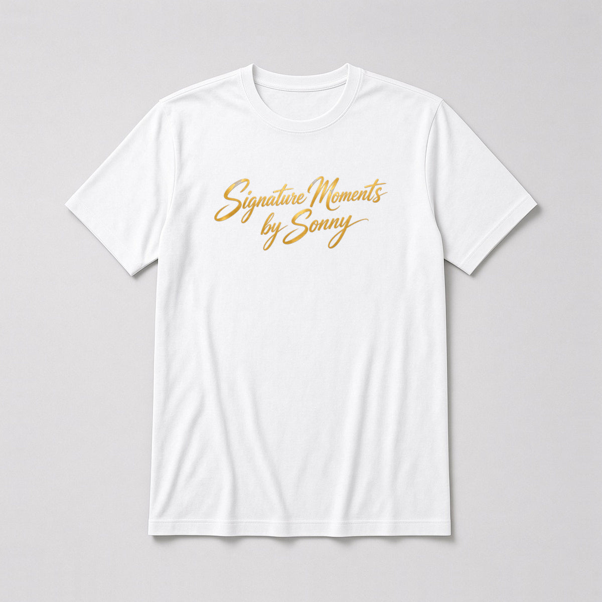 Signature Moments by Sonny - Gold Script Tee – Fitted