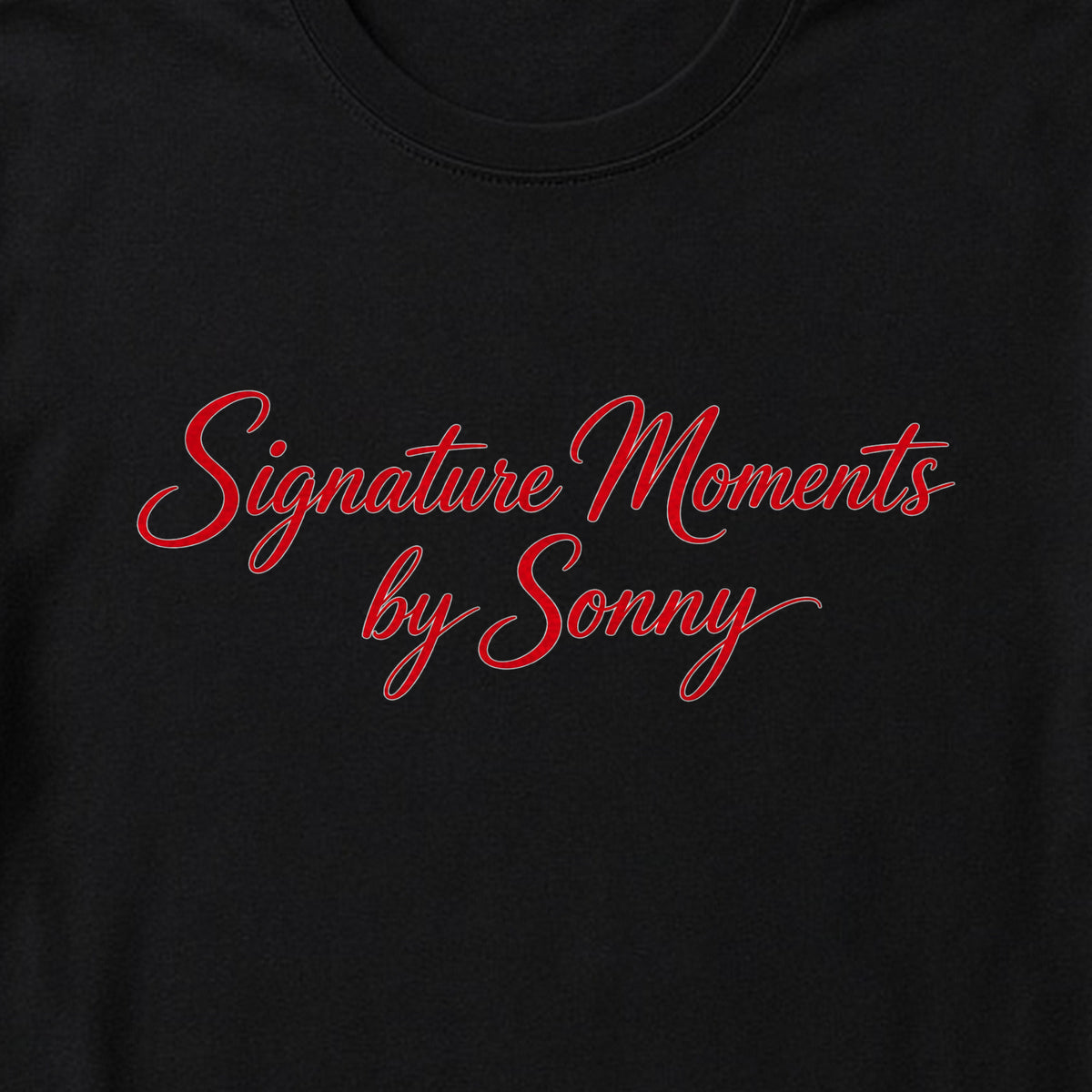 Signature Moments Red Script Tee – Fitted
