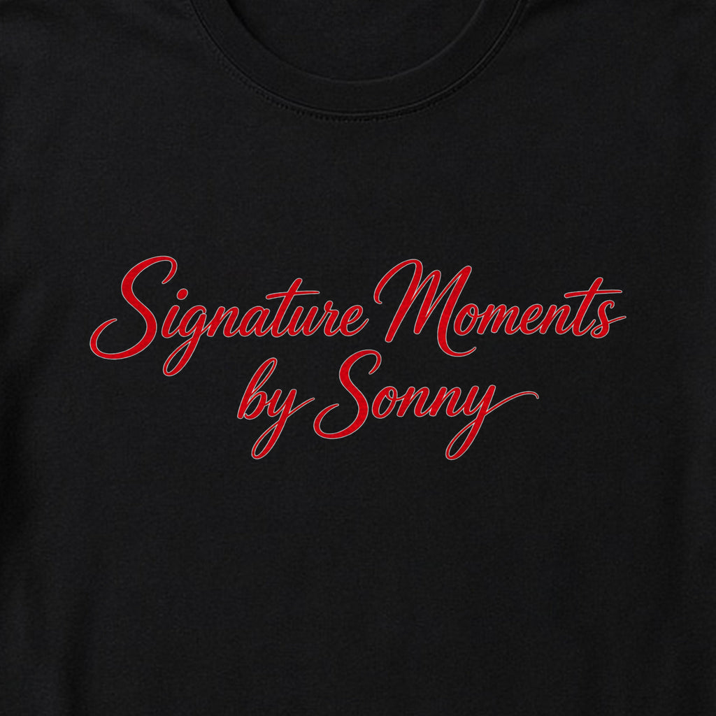 Signature Moments Red Script Tee – Loose Fit