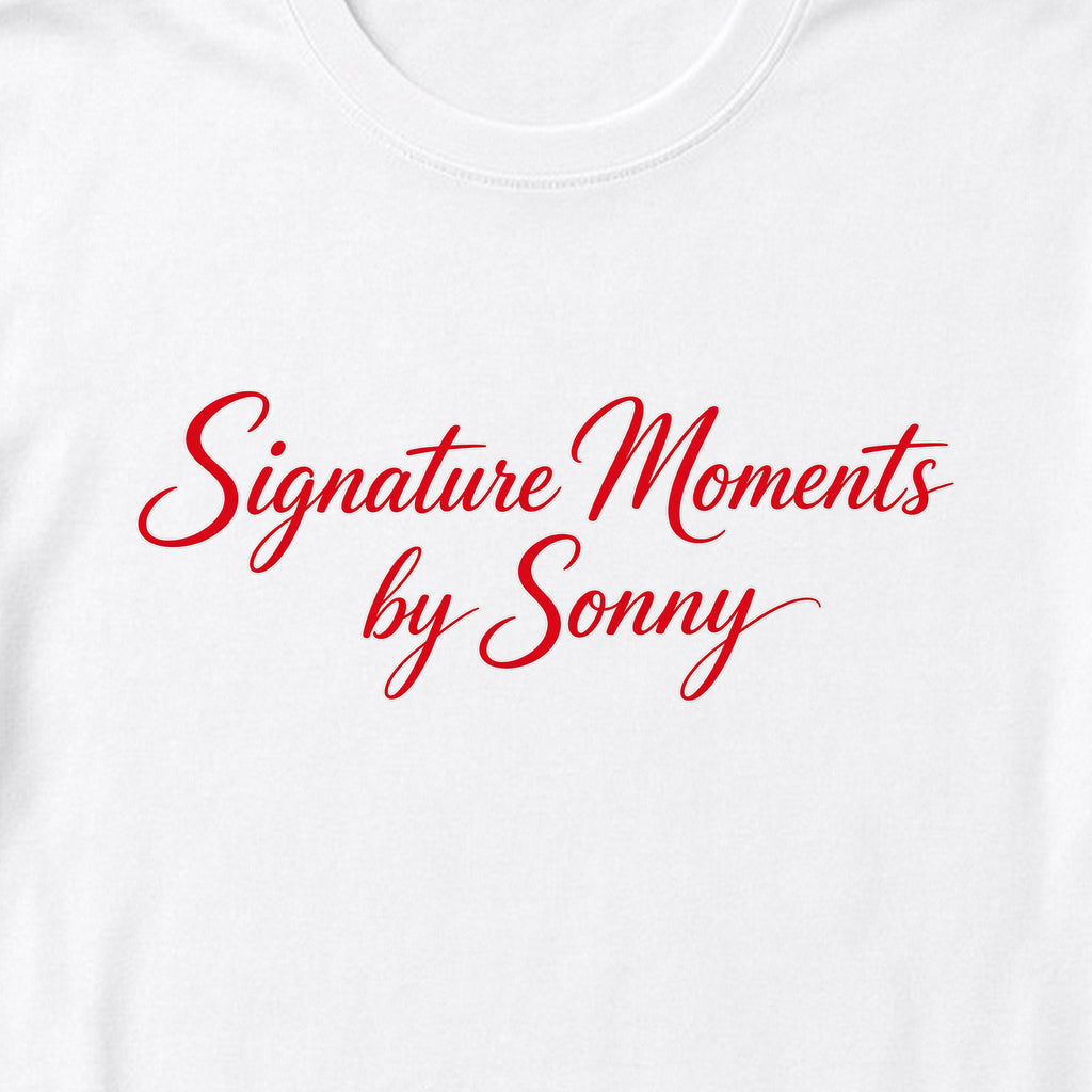 Signature Moments Red Script Tee – Fitted
