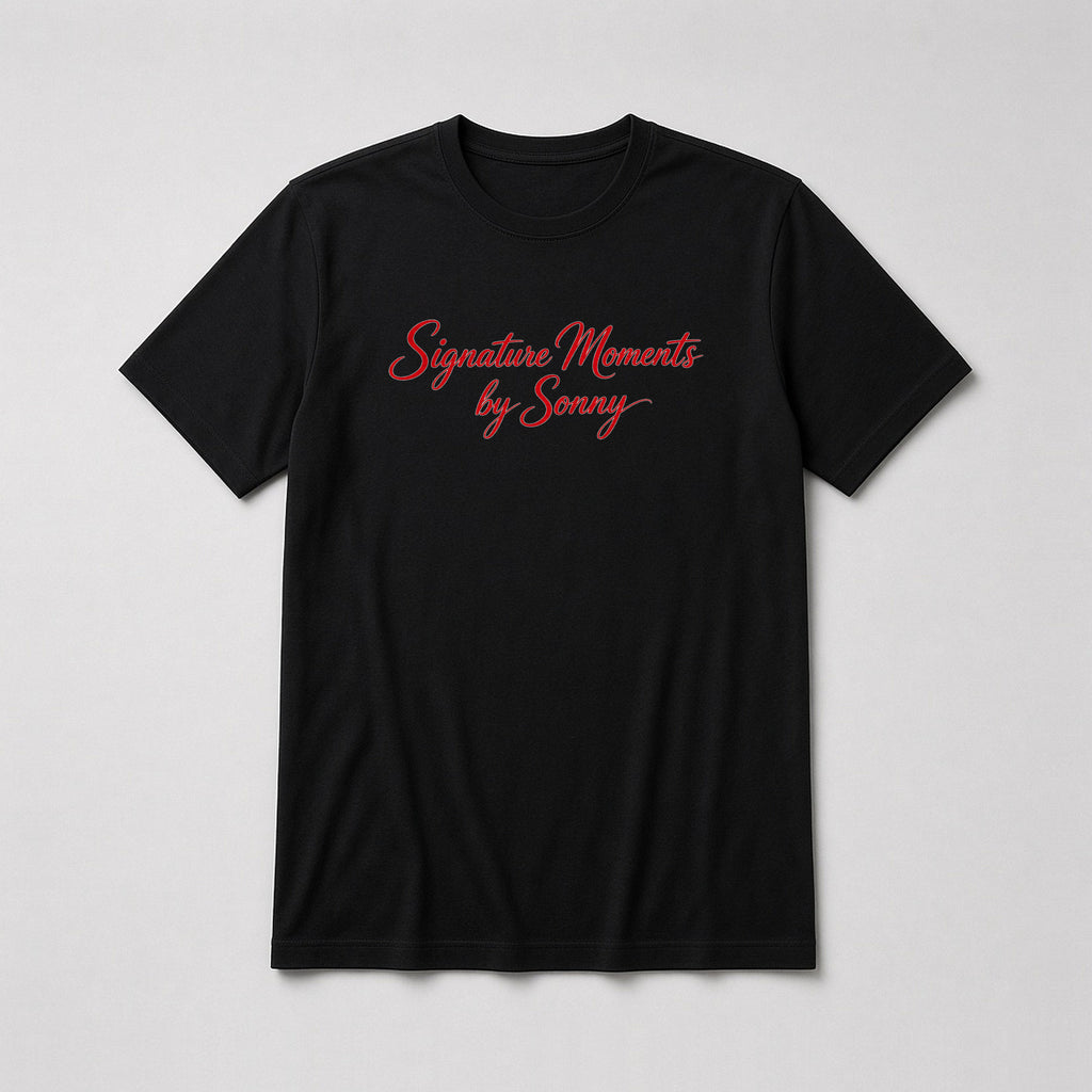 Signature Moments Red Script Tee – Fitted
