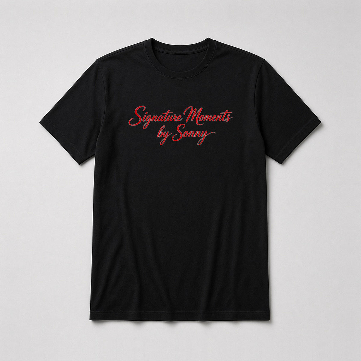 Signature Moments Red Script Tee – Fitted
