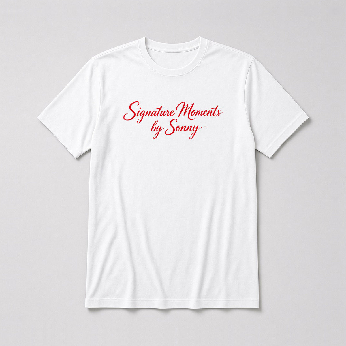 Signature Moments Red Script Tee – Fitted